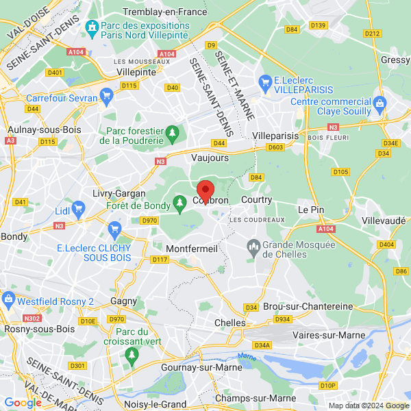 Coubron - Google map