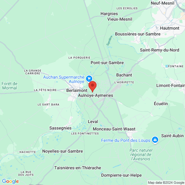 Aulnoye-Aymeries - Google map