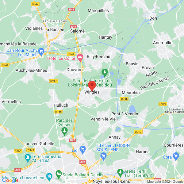 Wingles - Google map