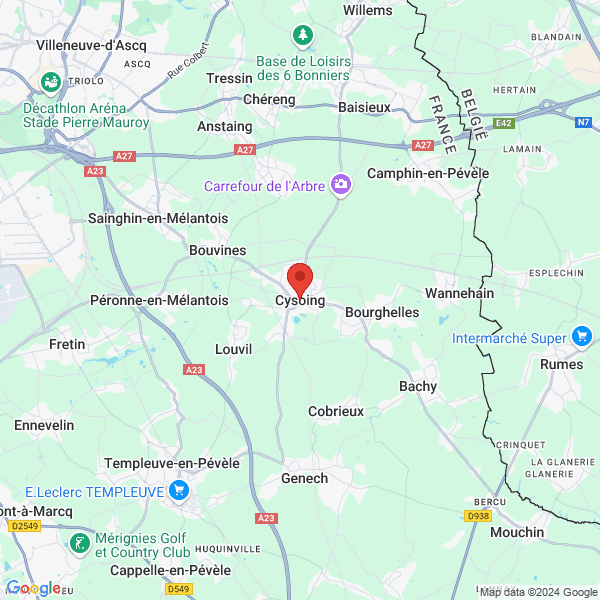 Cysoing - Google map