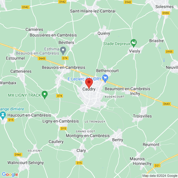 Caudry - Google map