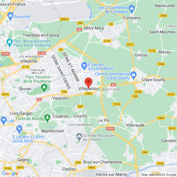 Villeparisis - Google map