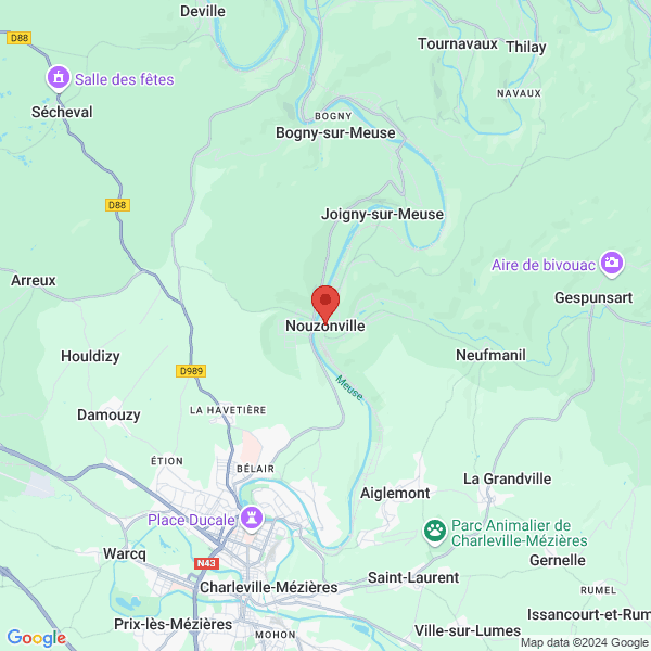 Nouzonville - Google map