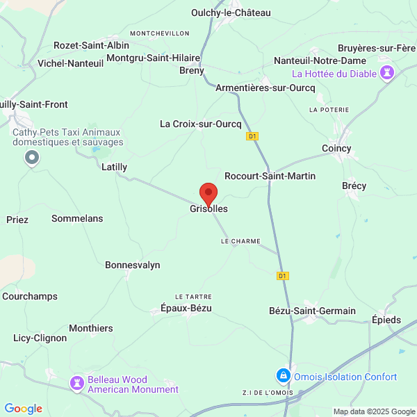 Grisolles - Google map