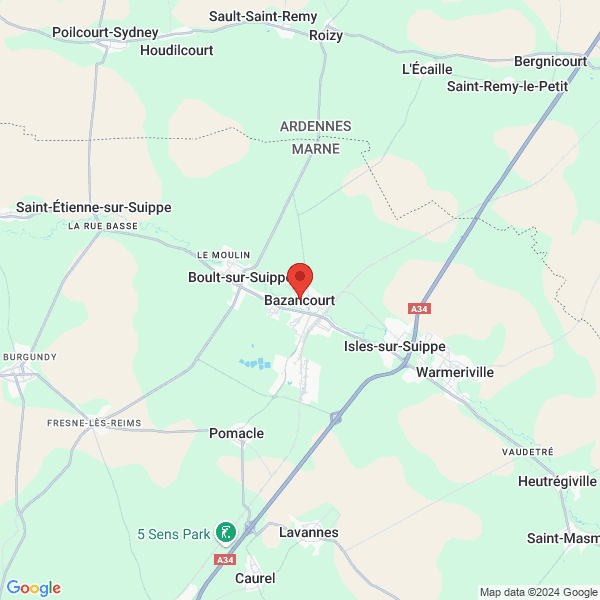 Bazancourt - Google map