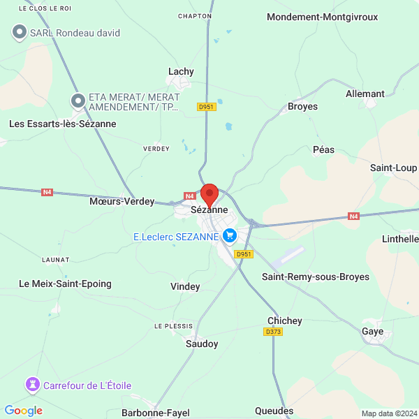 Sézanne - Google map