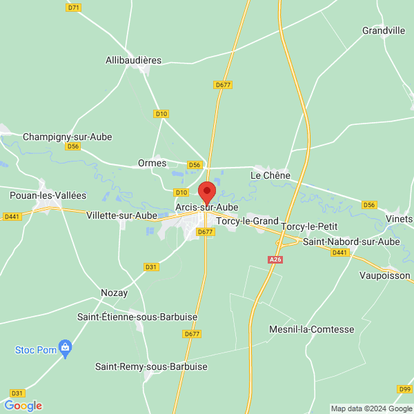 Arcis-sur-Aube - Google map