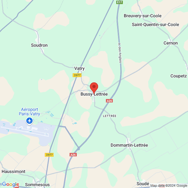 Bussy-Lettrée - Google map