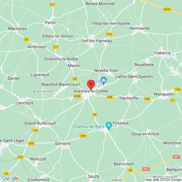 Avesnes-le-Comte - Google map