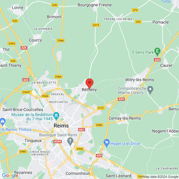 Bétheny - Google map