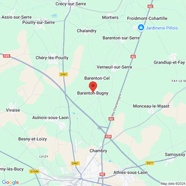 Barenton-Bugny - Google map
