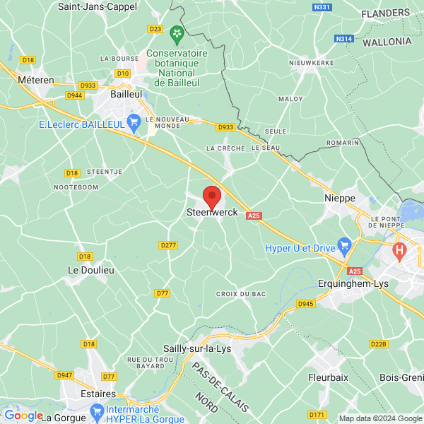 Steenwerck - Google map