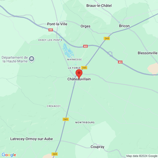Châteauvillain - Google map