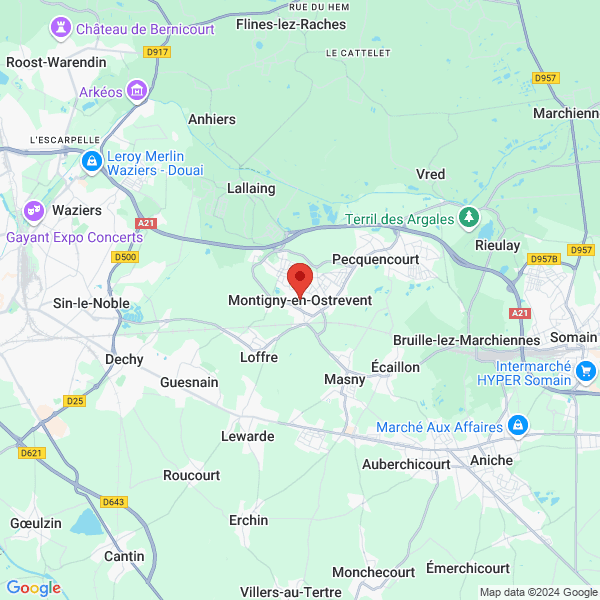 Montigny-en-Ostrevent - Google map