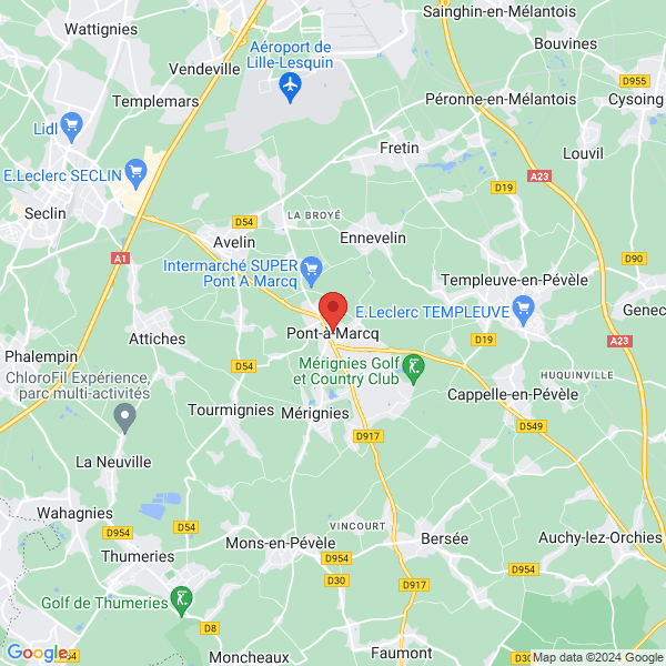 Pont-à-Marcq - Google map