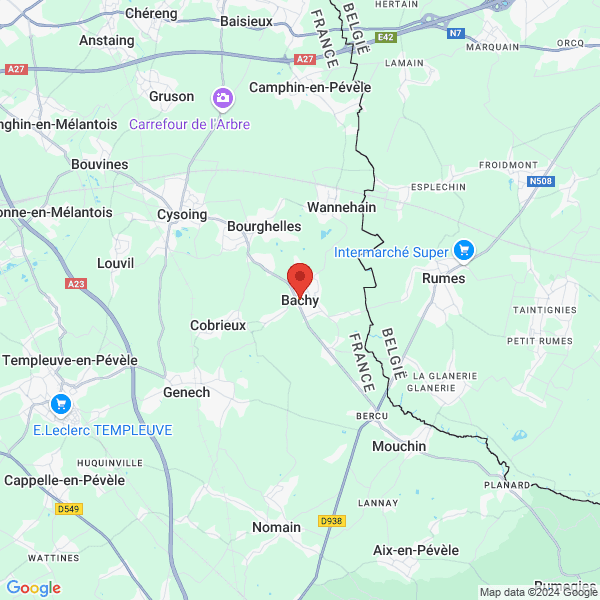 Bachy - Google map