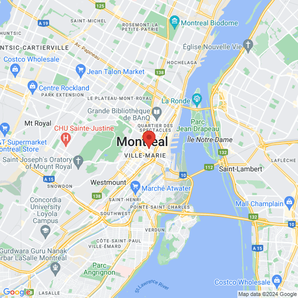 Montréal - Google map
