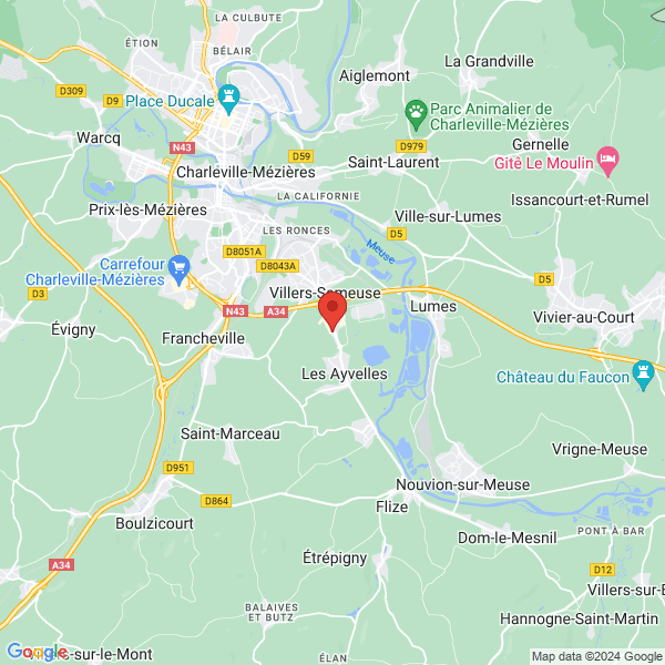 Villers-Semeuse - Google map