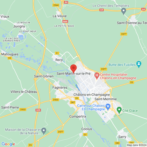 Saint-Martin-sur-le-Pré - Google map