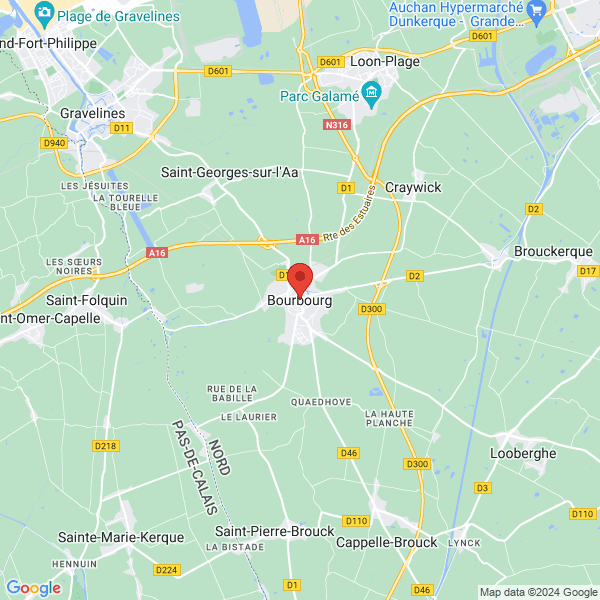 Bourbourg - Google map