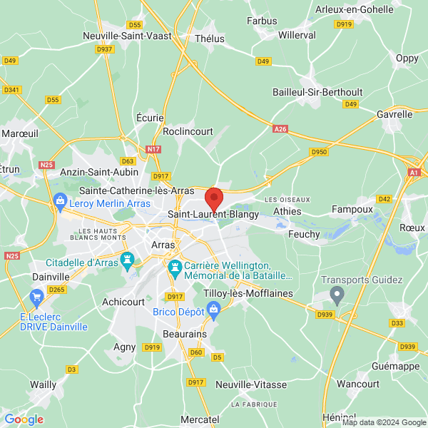 Saint-Laurent-Blangy - Google map