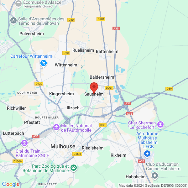 Sausheim - Google map