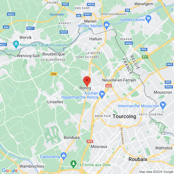 Roncq - Google map
