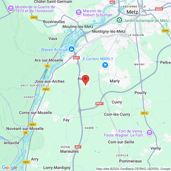 Augny - Google map
