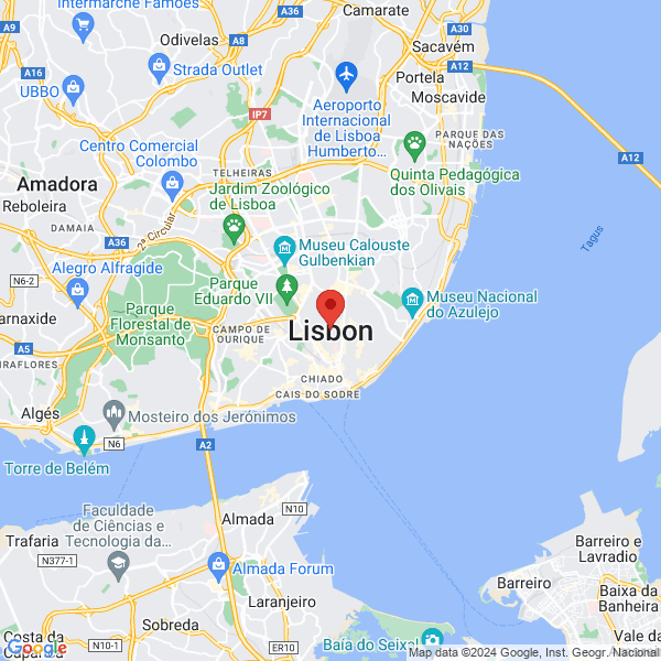 Lisbonne - Google map