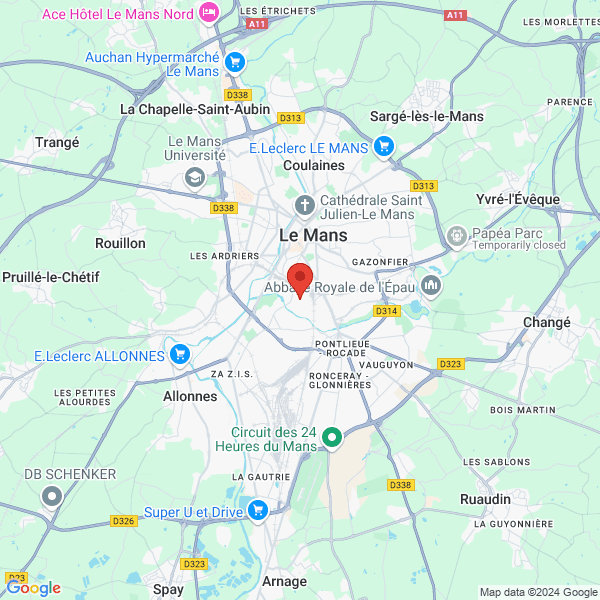 Le Mans - Google map