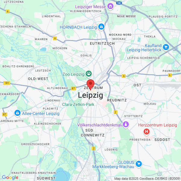 Leipzig - Google map