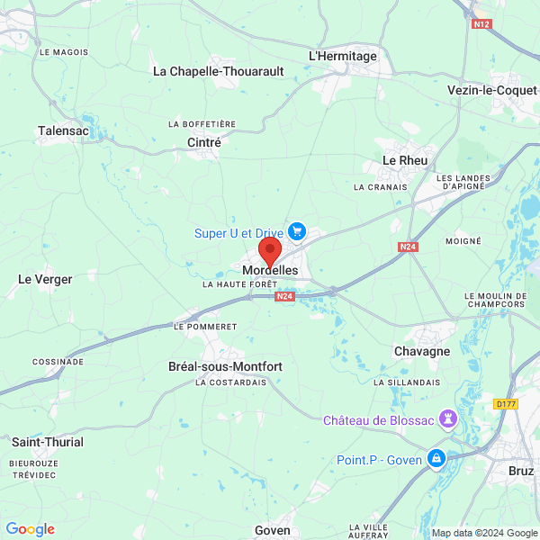 Mordelles - Google map