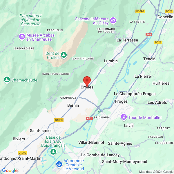 Crolles - Google map