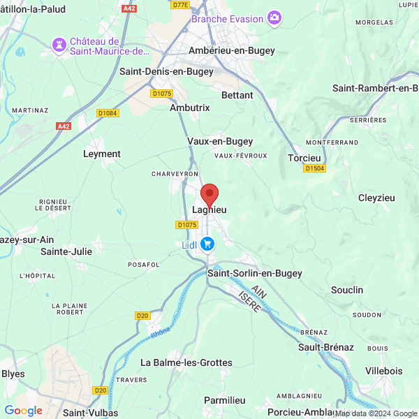Lagnieu - Google map