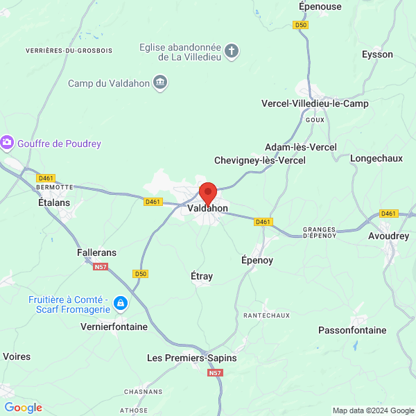 Valdahon - Google map