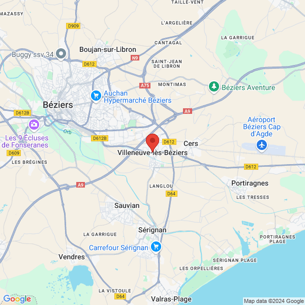 Villeneuve-lès-Béziers - Google map