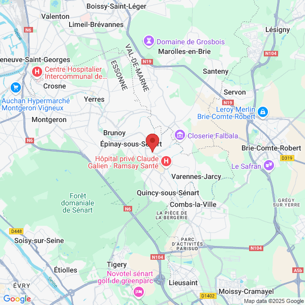 Boussy-Saint-Antoine - Google map