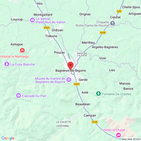 Bagnères-de-Bigorre - Google map