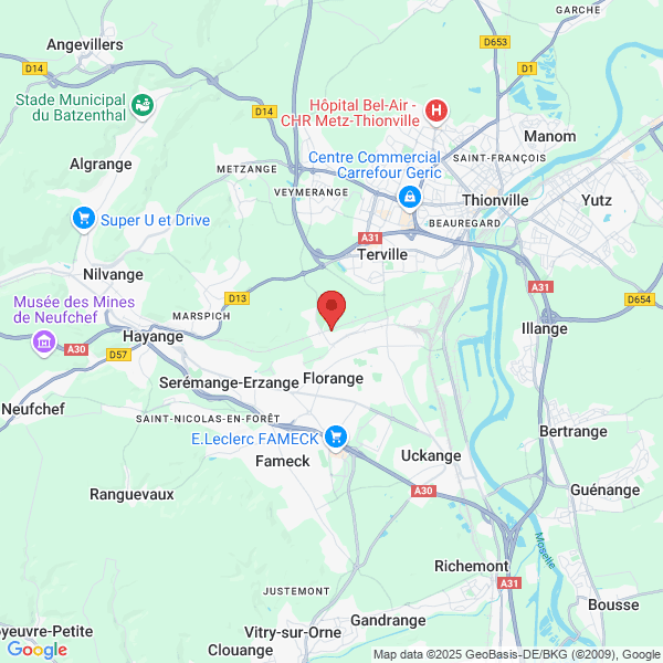 Florange - Google map