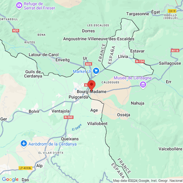 Bourg-Madame - Google map