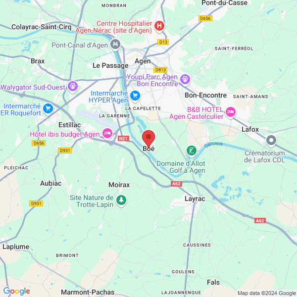 Boé - Google map