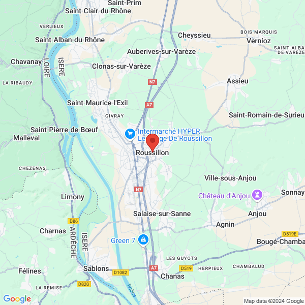 Roussillon - Google map