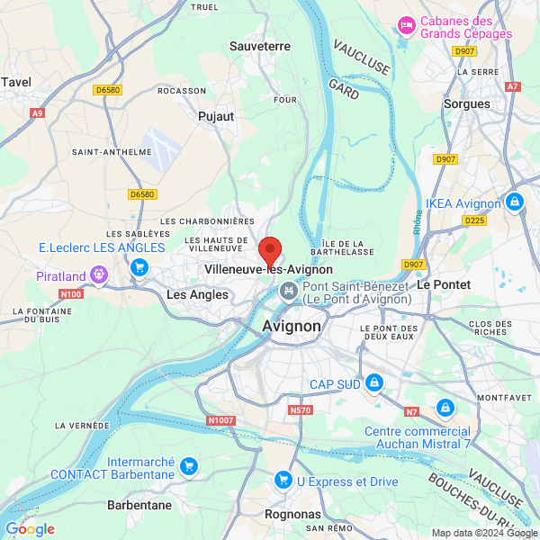 Villeneuve-lès-Avignon - Google map
