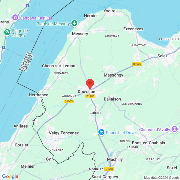 Douvaine - Google map