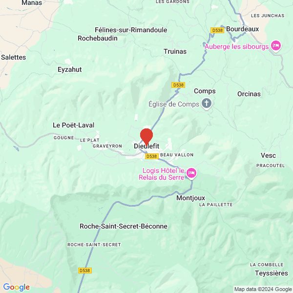 Dieulefit - Google map