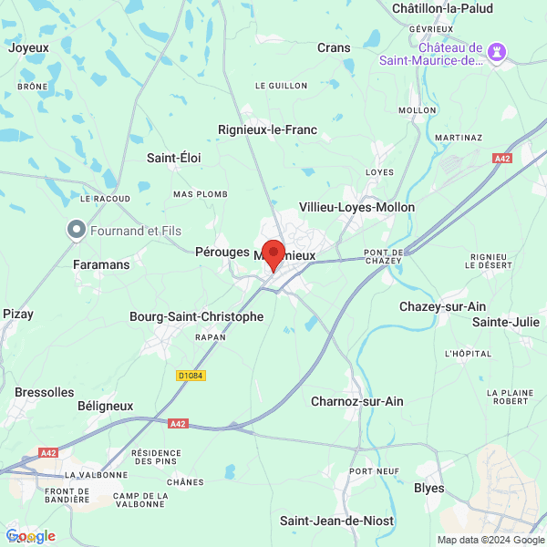 Meximieux - Google map