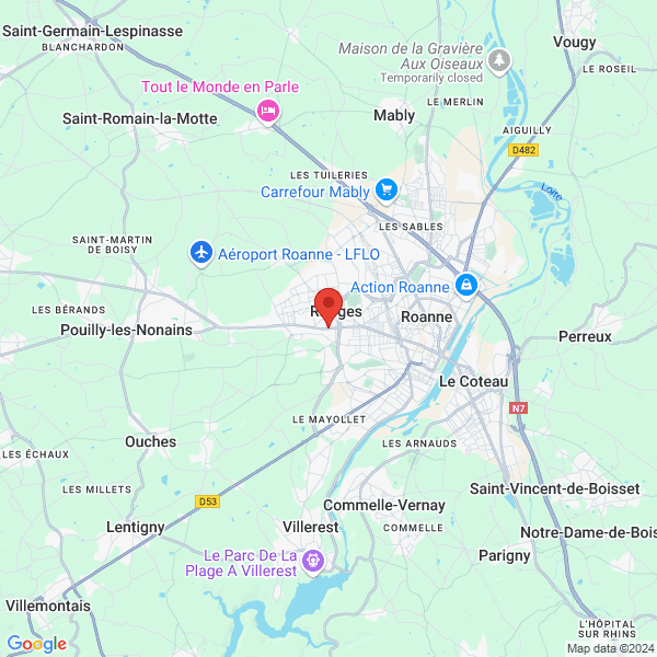 Riorges - Google map