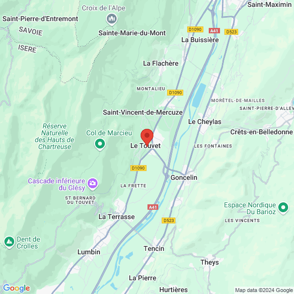 Le Touvet - Google map