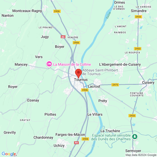 Tournus - Google map