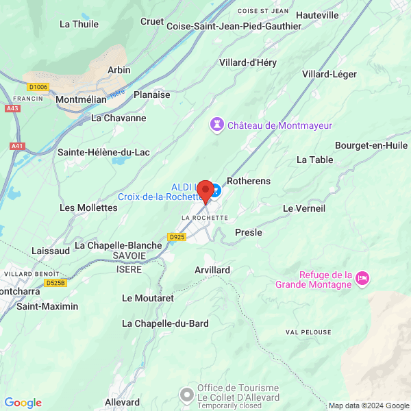 Valgelon-La Rochette - Google map